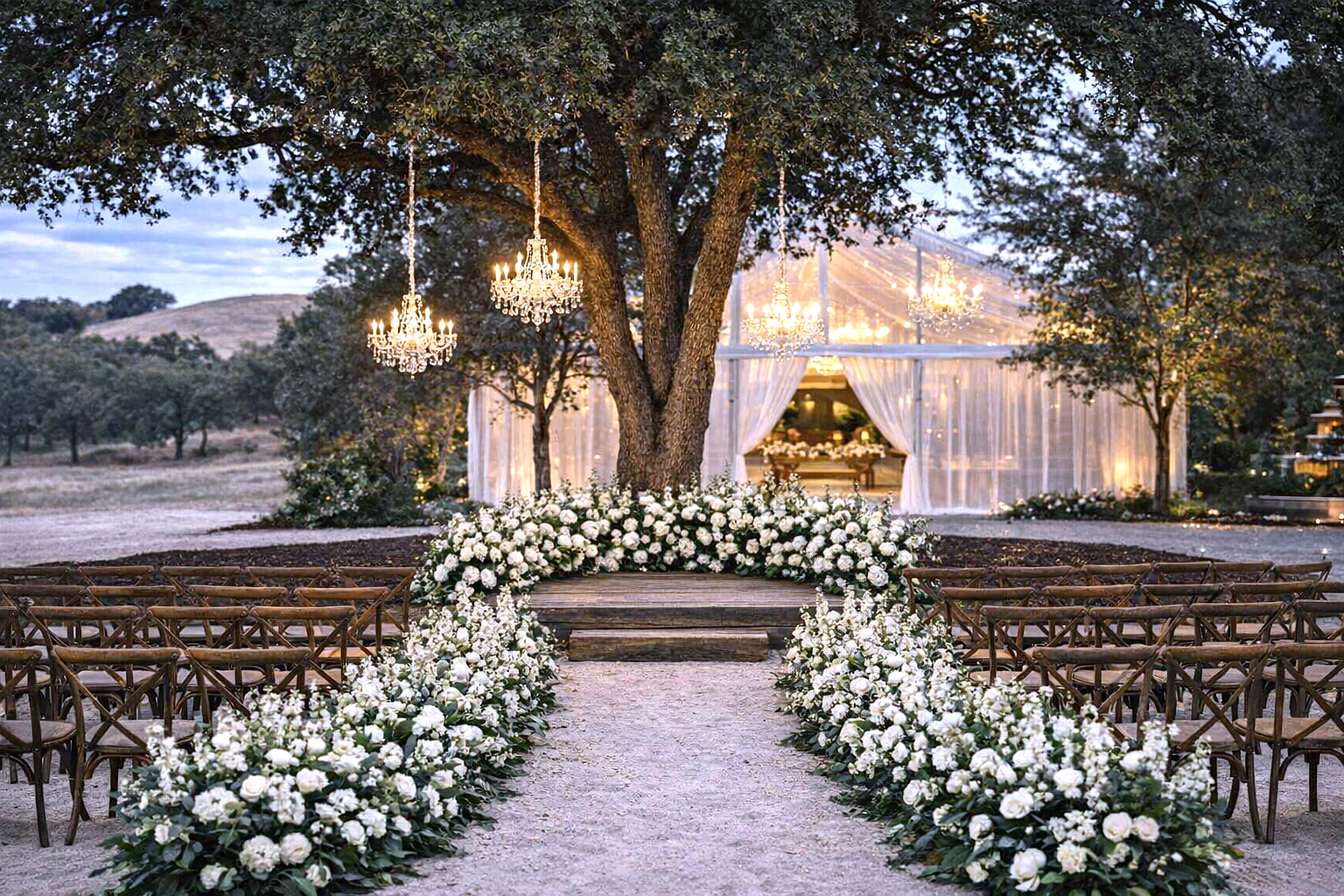 Pavilion Ceremony Site 1 - Eagle Oak Ranch paso robles wedding venue